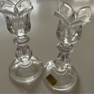 Crystal Candle Holders Gorham